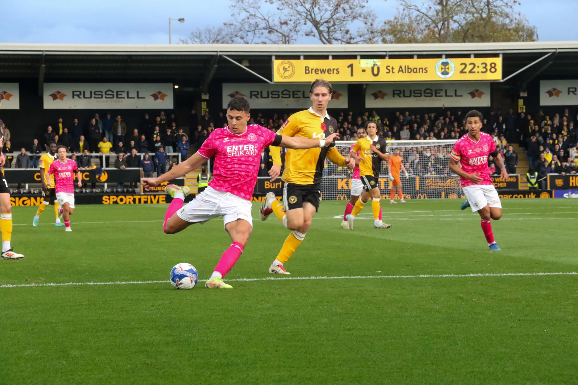 Burton Albion vs St Albans City, 1 November 2025: match photo 8 of 12